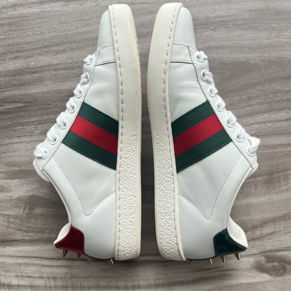 Gucci Ace Faux Pearl Sneaker Size 5 Women’s - Picture 4 of 10